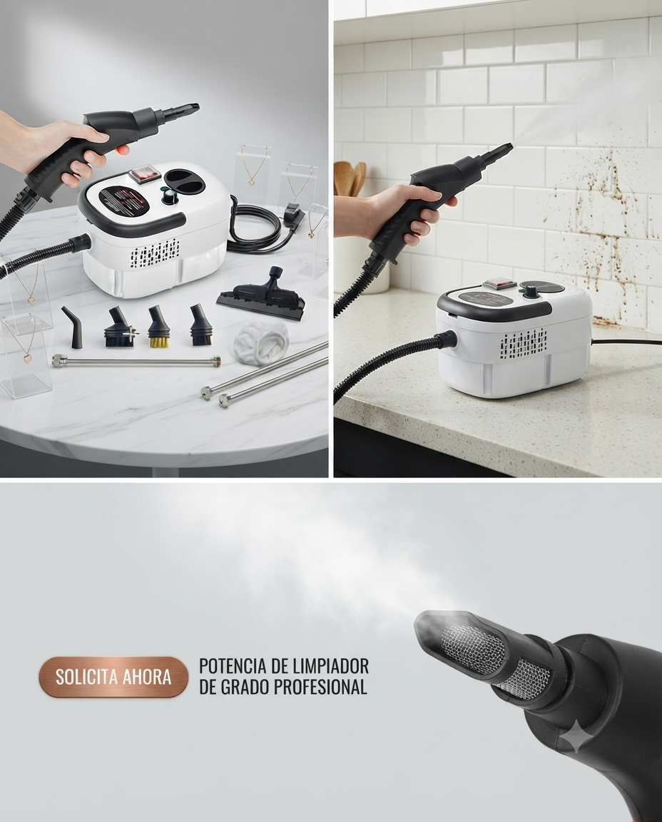 Limpiador A Vapor Presion 2500w Portatil